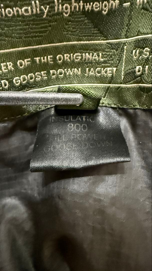 お*〜様 【Lサイズ】Eddie Bauer ダウンジャケット 袖ロゴ 800フ