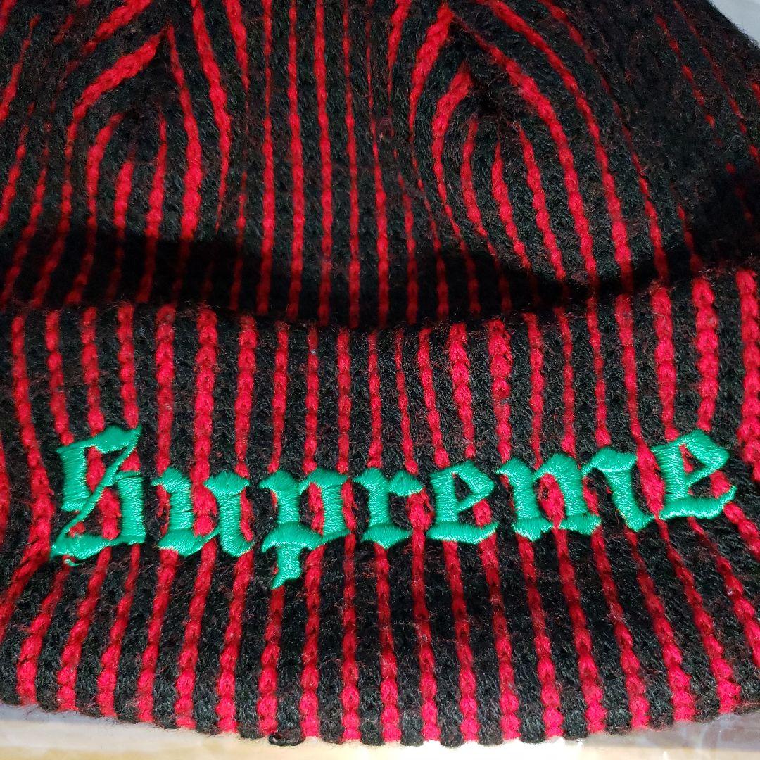 Supreme 2-Tone Rib Beanie 青 赤セット