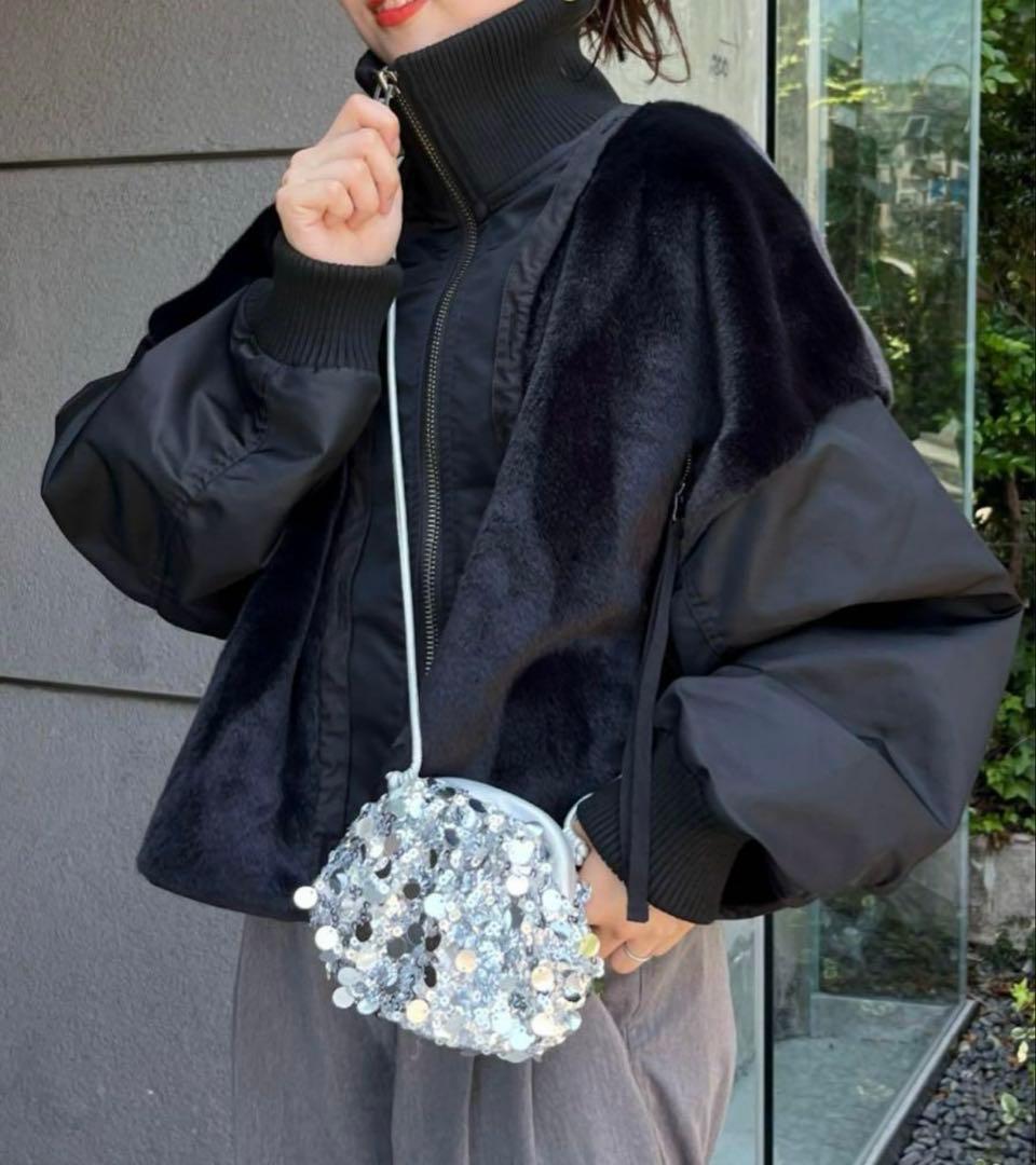 美品　etsintaエシンタ CIAOPANIC TYPY ファー切替ジャケット