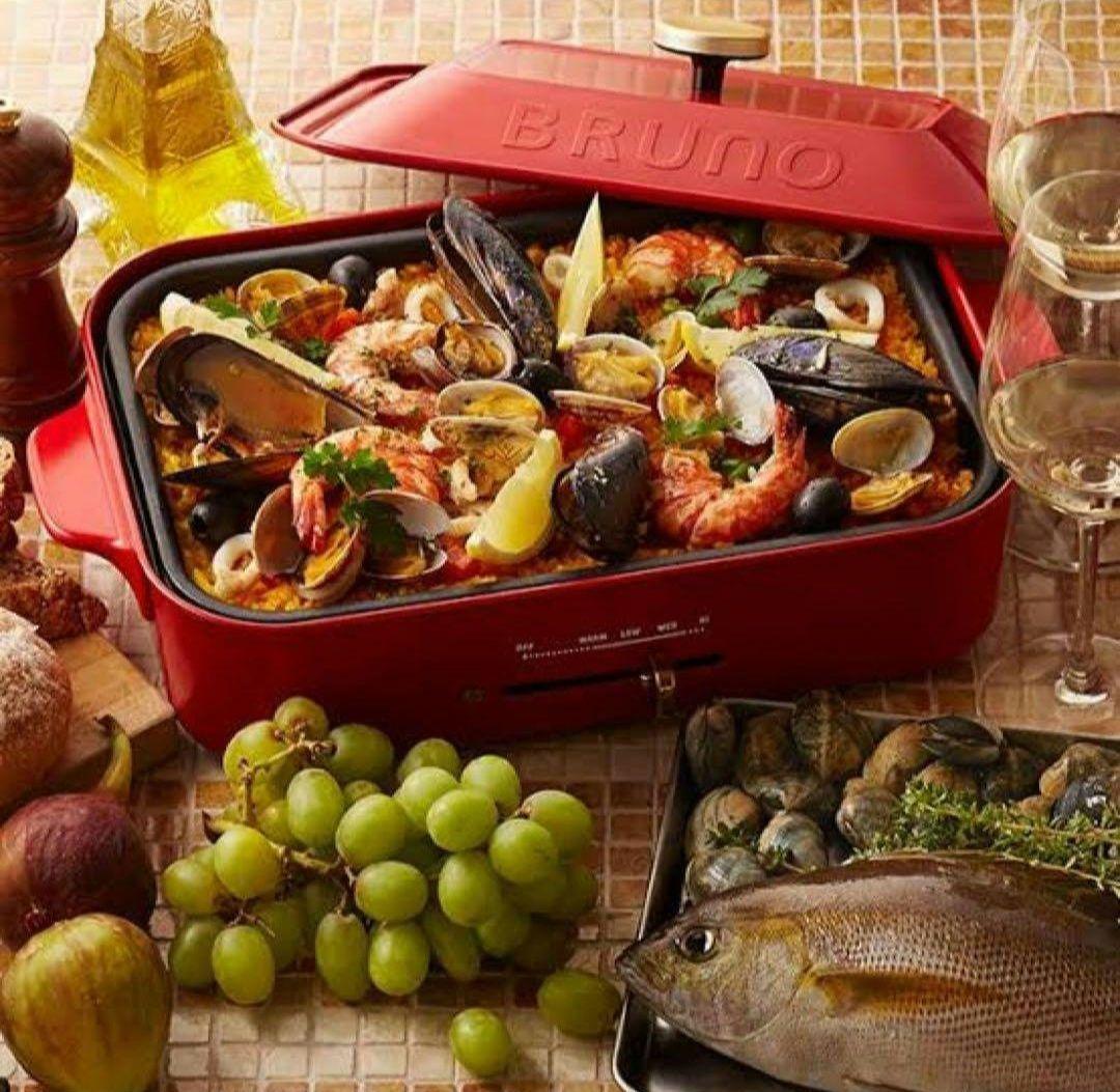 【新品未使用未開封】ブルーノコンパクトホットプレート ピンクベージュ