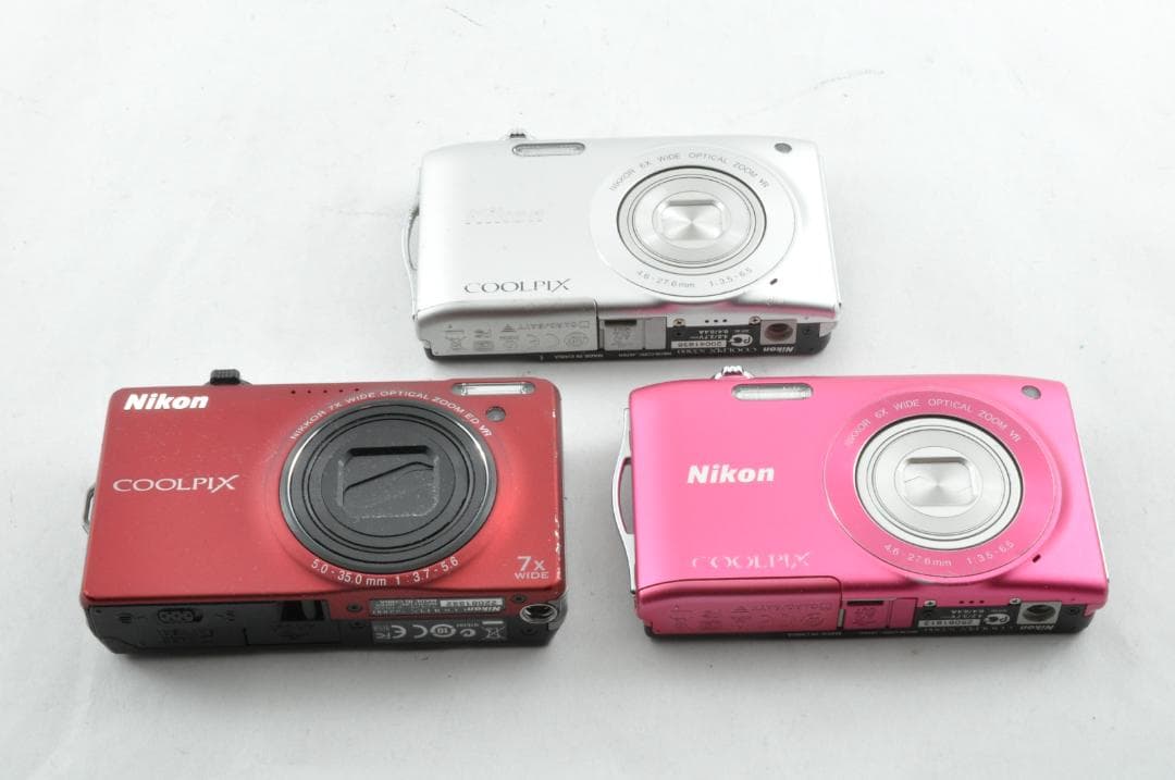 ジャンク　Nikon COOLPIX デジタルカメラ 3色セット