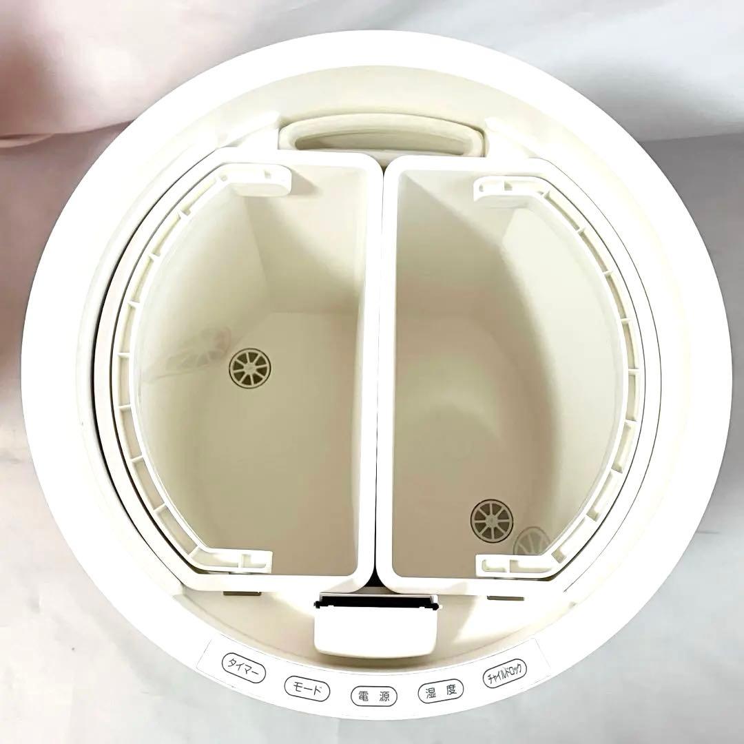 【美品】山善 加湿器 スチーム式 加熱式 KSF-M100 ホワイト