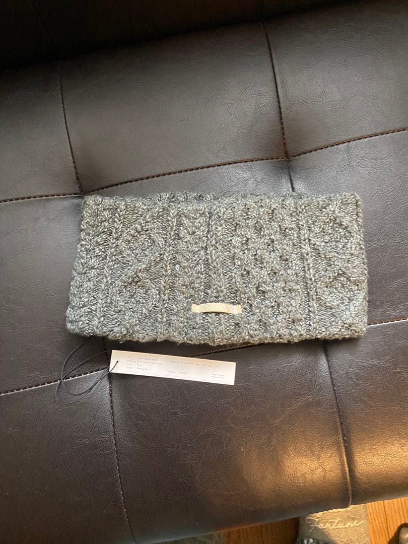 kinema Aran pattern アラン柄ヘアバンド　かわしまたかひろ