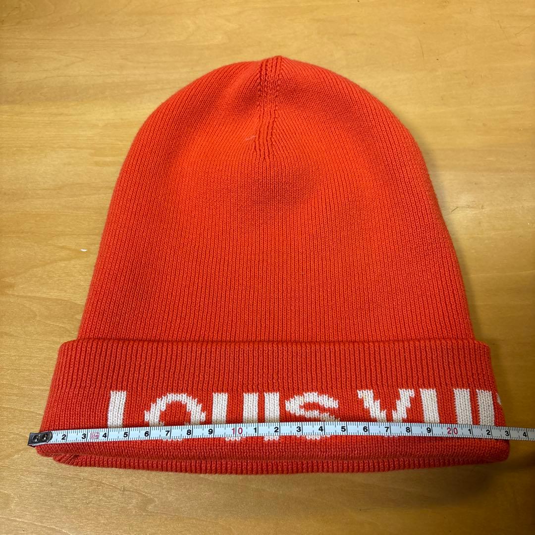 LOUIS VUITTON ルイヴィトン オレンジ ニット帽 LVCUP