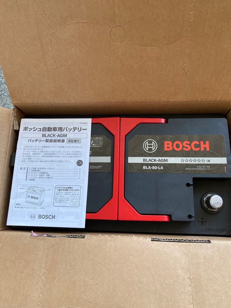 BOSCH AGMバッテリー BLA-80-L4