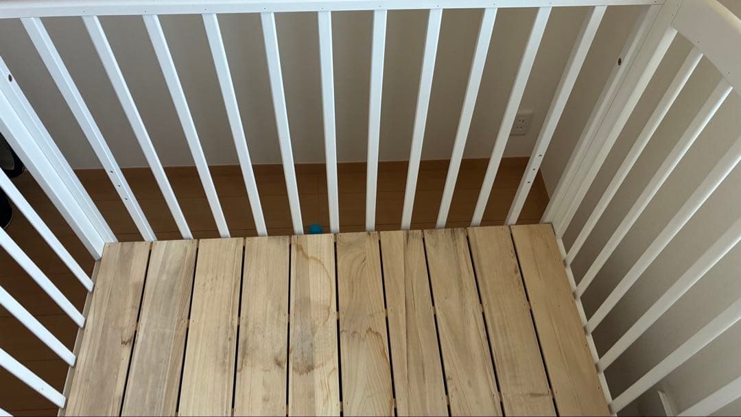 KATOJI ベビーベッド　ハイタイプ　ホワイト【神奈川県横浜市直接取引】