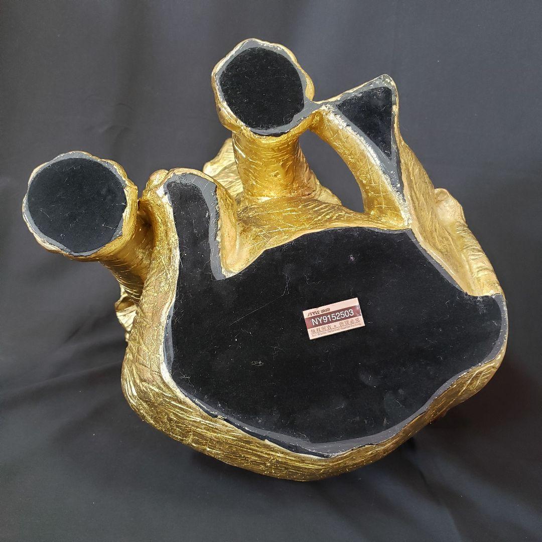 ゾウ 象 elephant ゴールド オブジェ アンティーク風 置物 雑貨