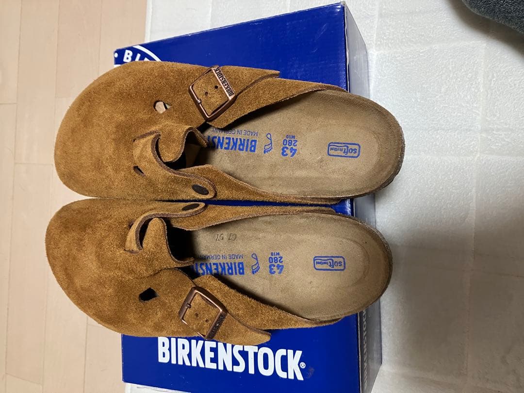 BIRKENSTOCK ブラウン スエード サンダル　ボストン　43