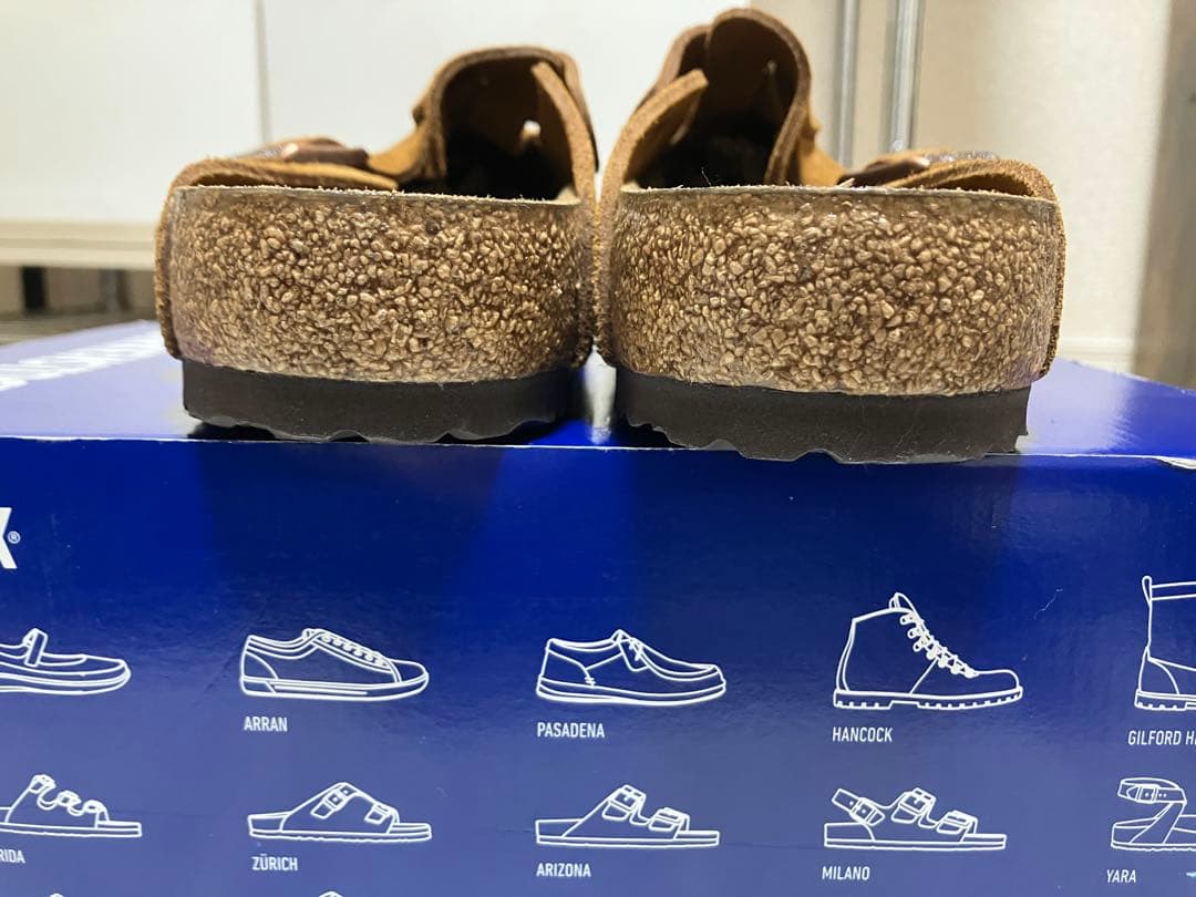 BIRKENSTOCK ブラウン スエード サンダル　ボストン　43