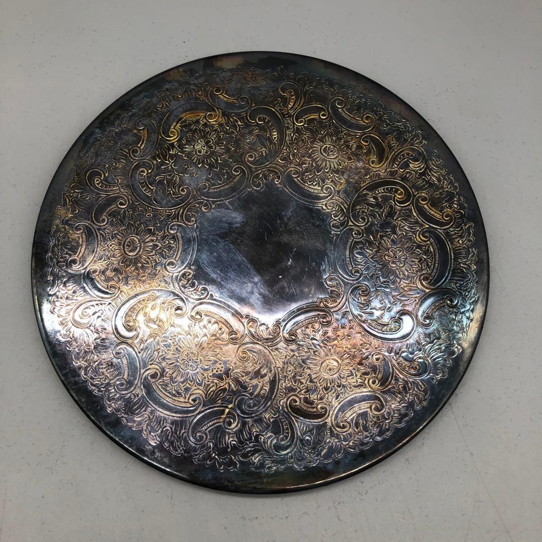 英国王室御用達マッピン＆ウェッブシルバープレートトレイアンティーク金属工芸品