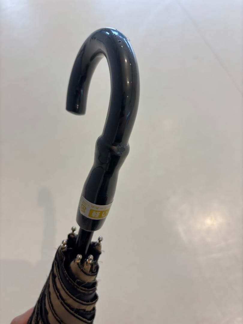 ビューランス カリグラフィー刺しゅう柄 晴雨兼用傘 (トップフラット折傘)