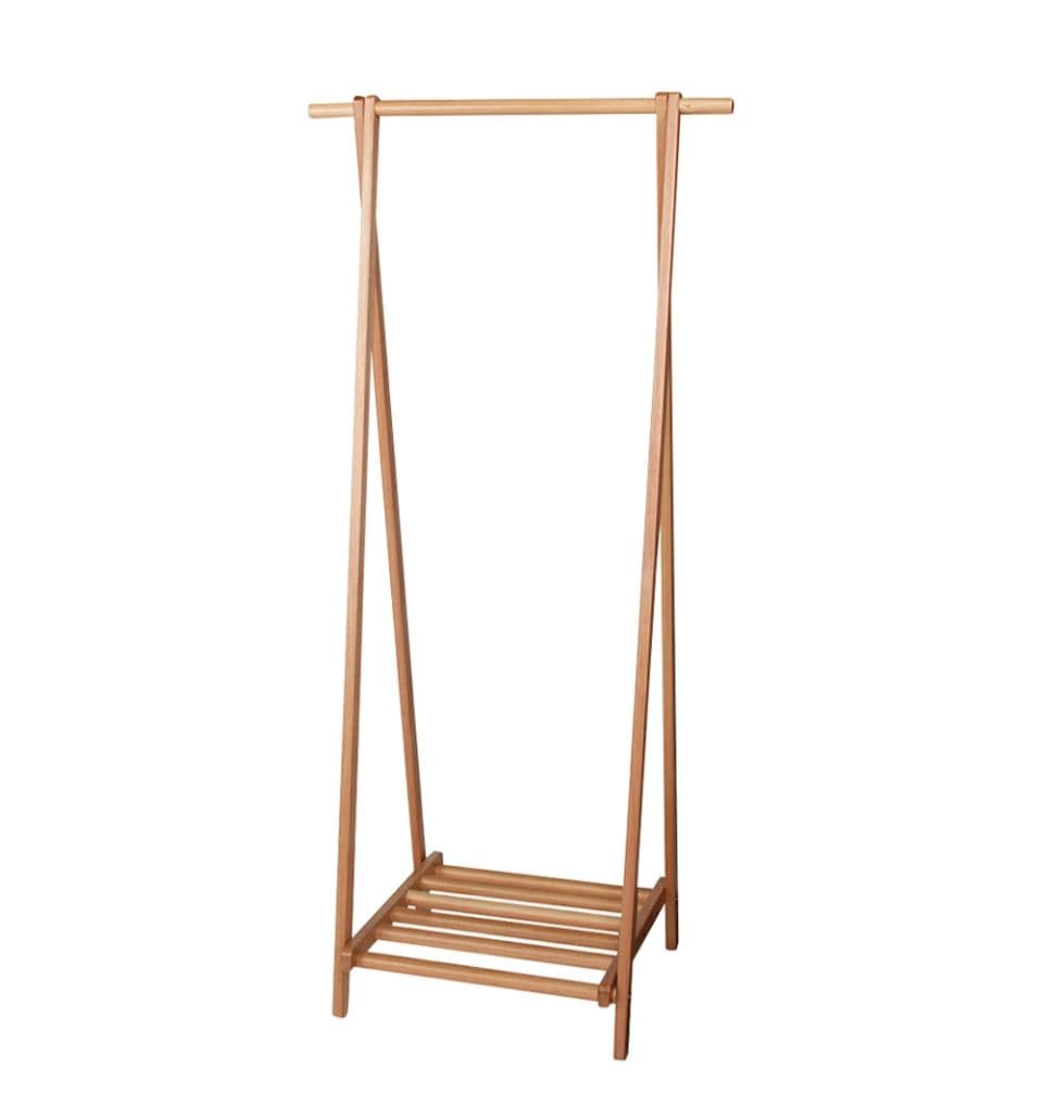 【最終値下げ】天然木A型ハンガーラック 幅73cm