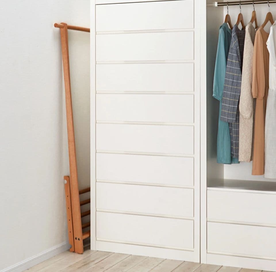 【最終値下げ】天然木A型ハンガーラック 幅73cm