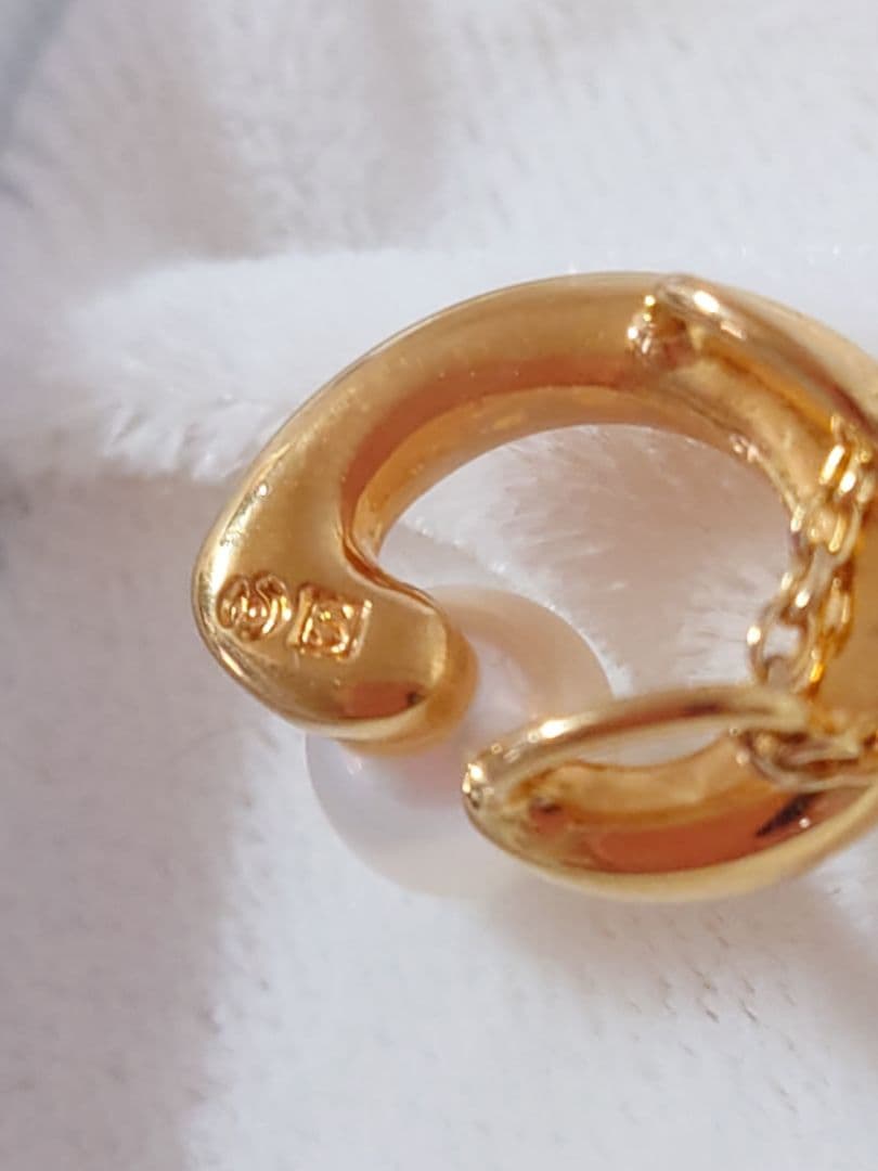 TASAKI　真珠一粒ネックレス ゴールドカラー