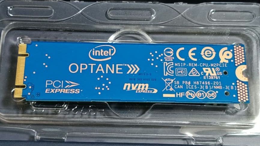内蔵型SSD Intel Optane Memory M10 64GB NVMe SSD