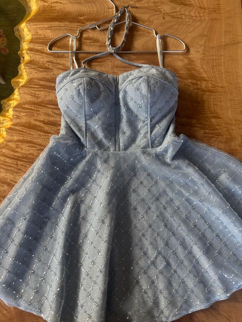 robe de fleurs ミニドレス