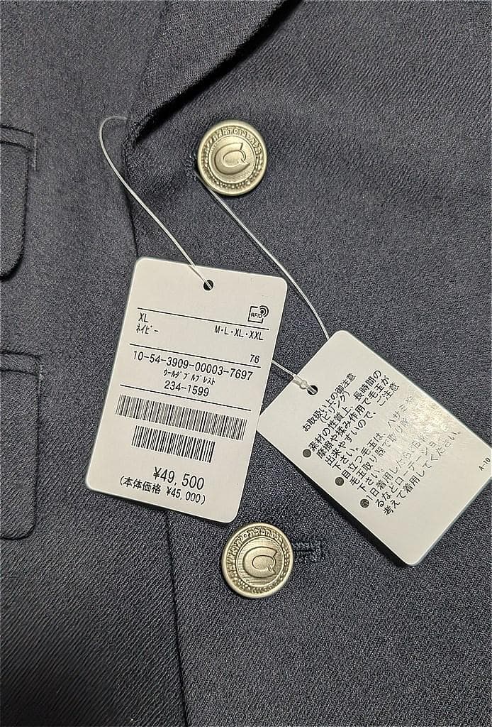 【新品】CAHLUMN/ Double Breasted Navy blazer