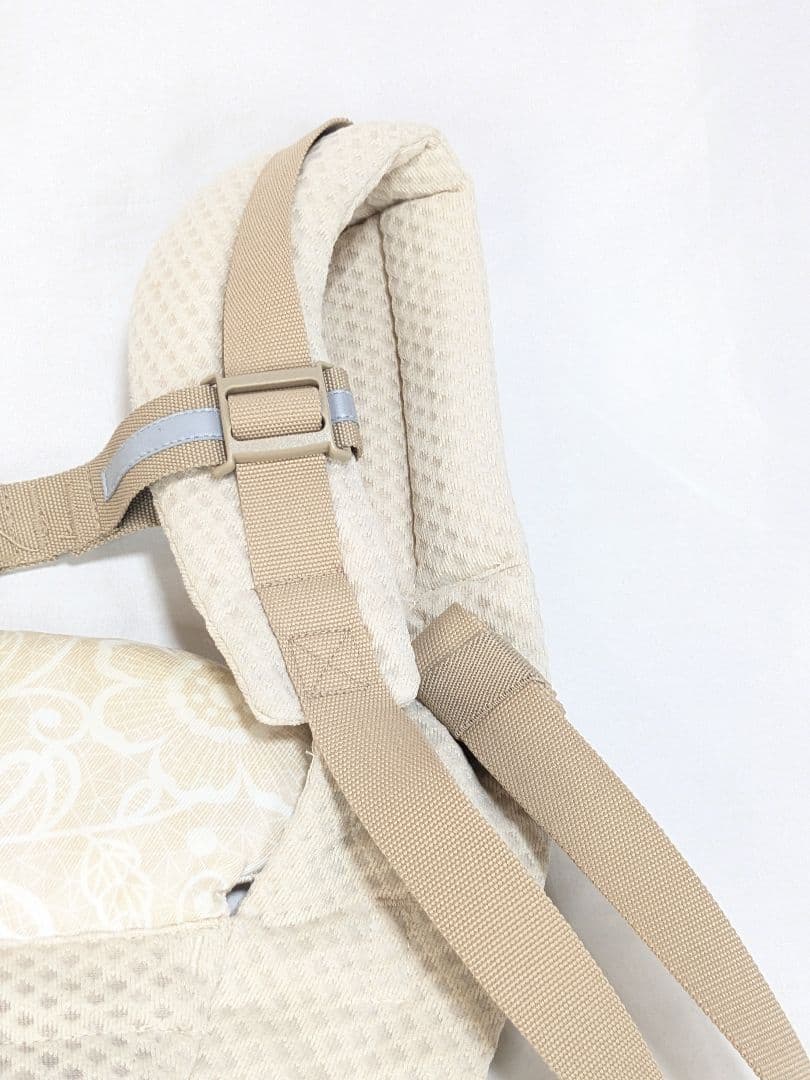 美品 ergobaby エルゴ オムニ ブリーズ クリームフラワーレース