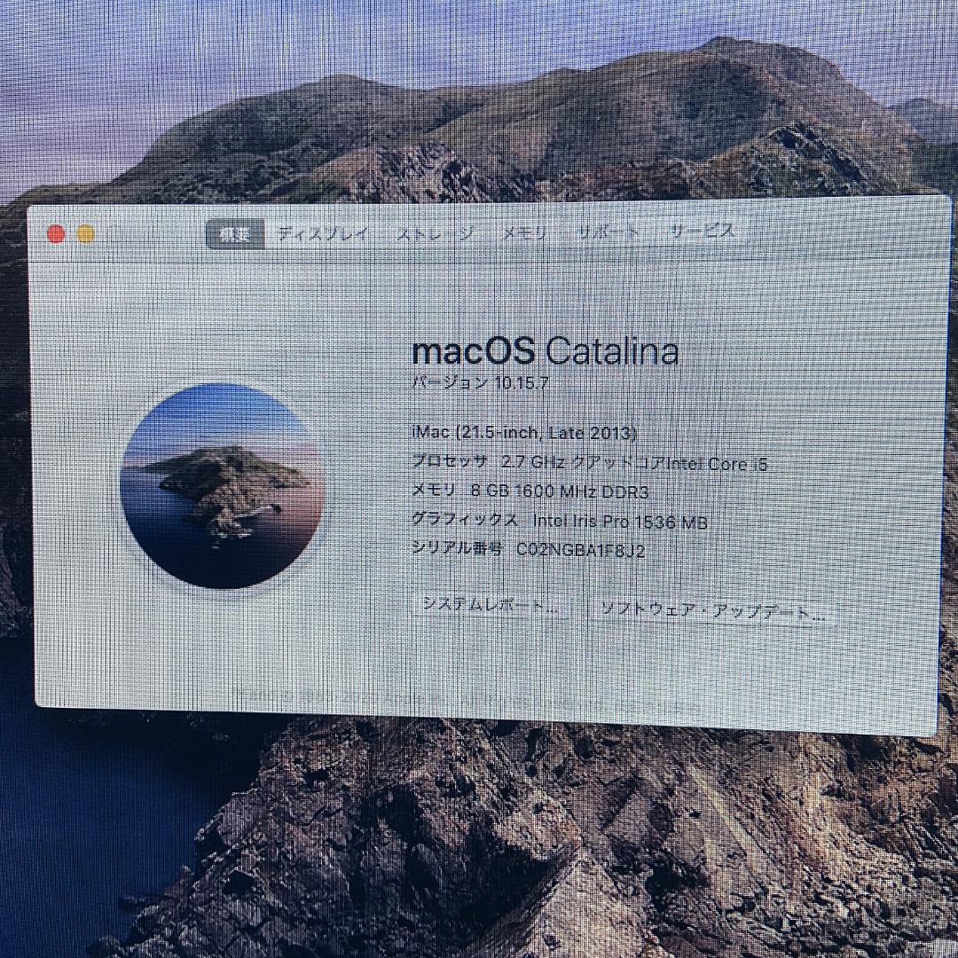 Apple iMac (21.5インチ Late 2013) デスクトップPC