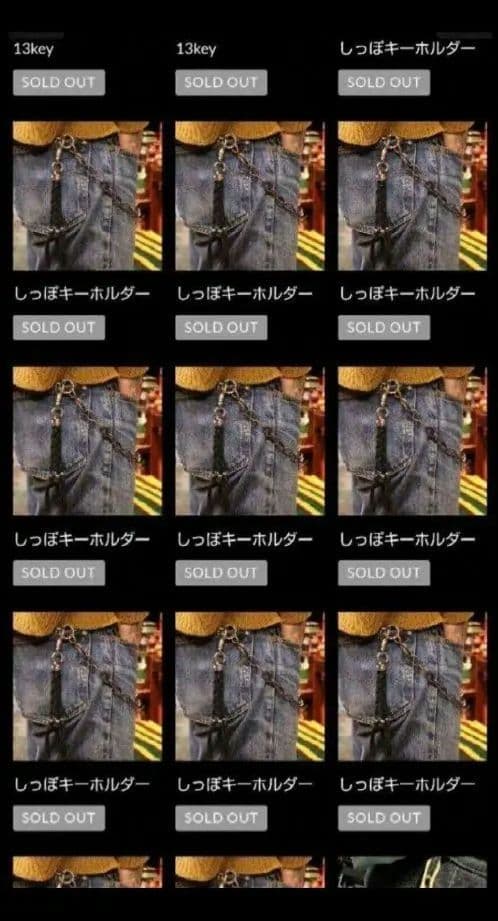 13 shop 即完 しっぽキーホルダー