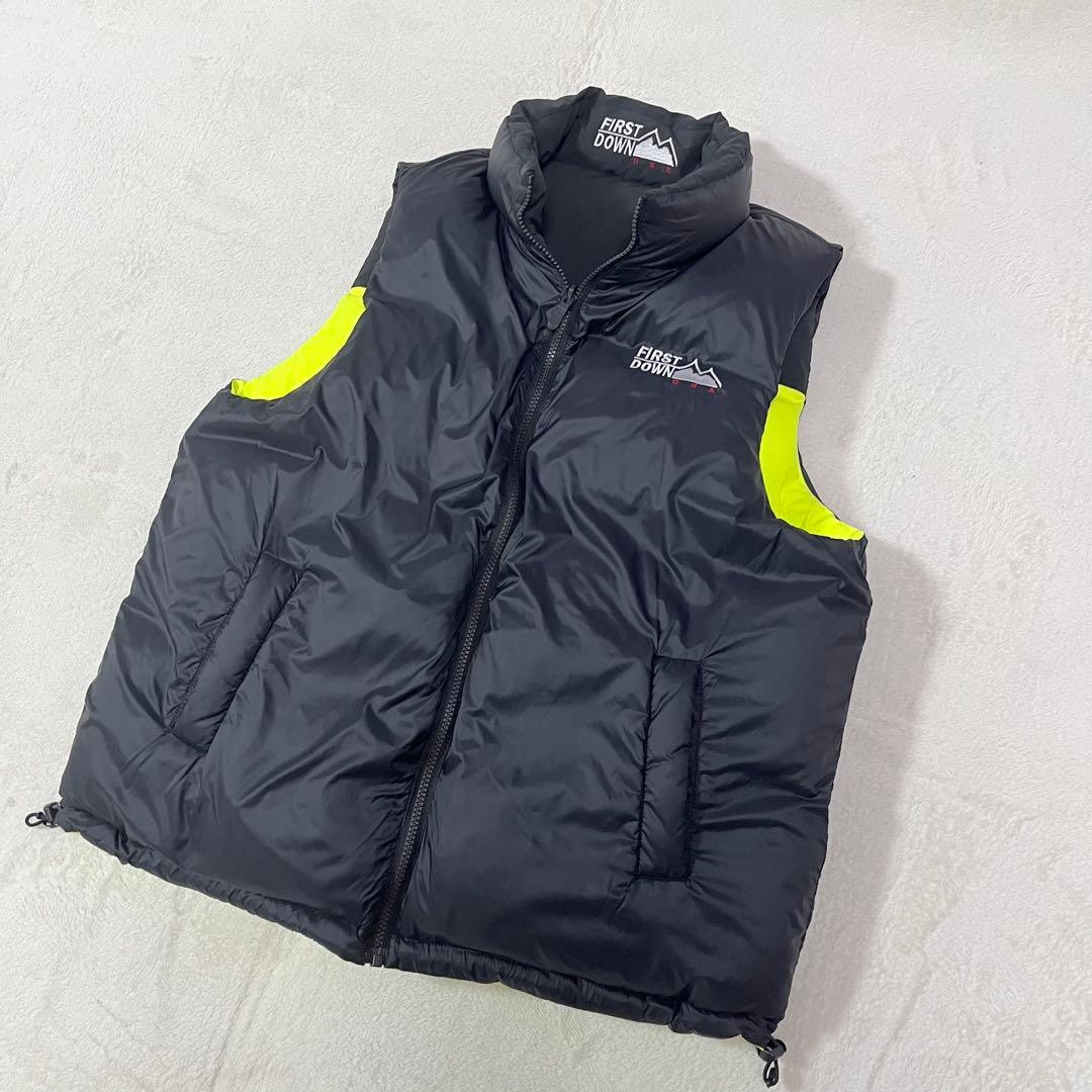 【未使用タグ付】ファーストダウン　ダウンベスト　リバーシ　700F　定価2.5万