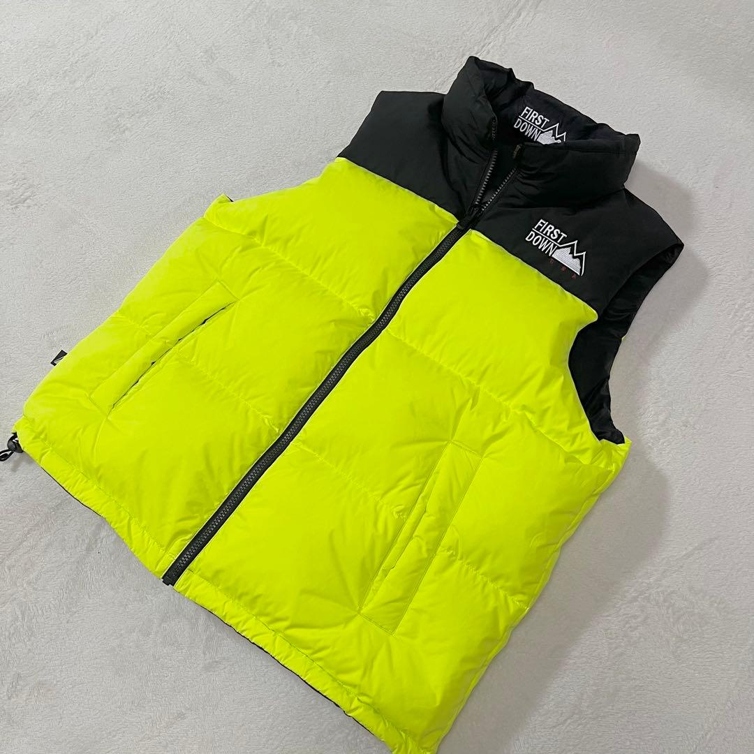 【未使用タグ付】ファーストダウン　ダウンベスト　リバーシ　700F　定価2.5万