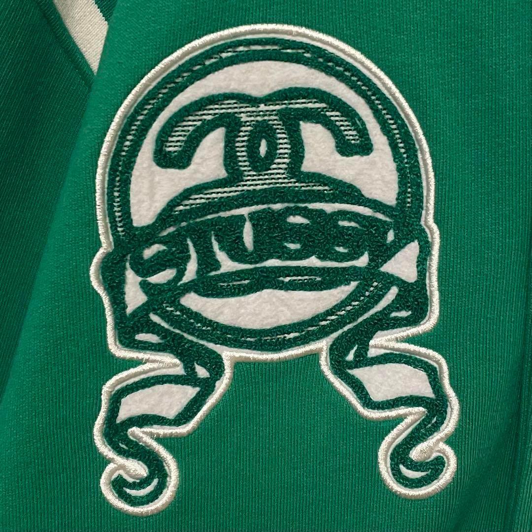 425【入手困難】ステューシー♤刺繍ビッグロゴ　スタジャン　即完売モデル　美品