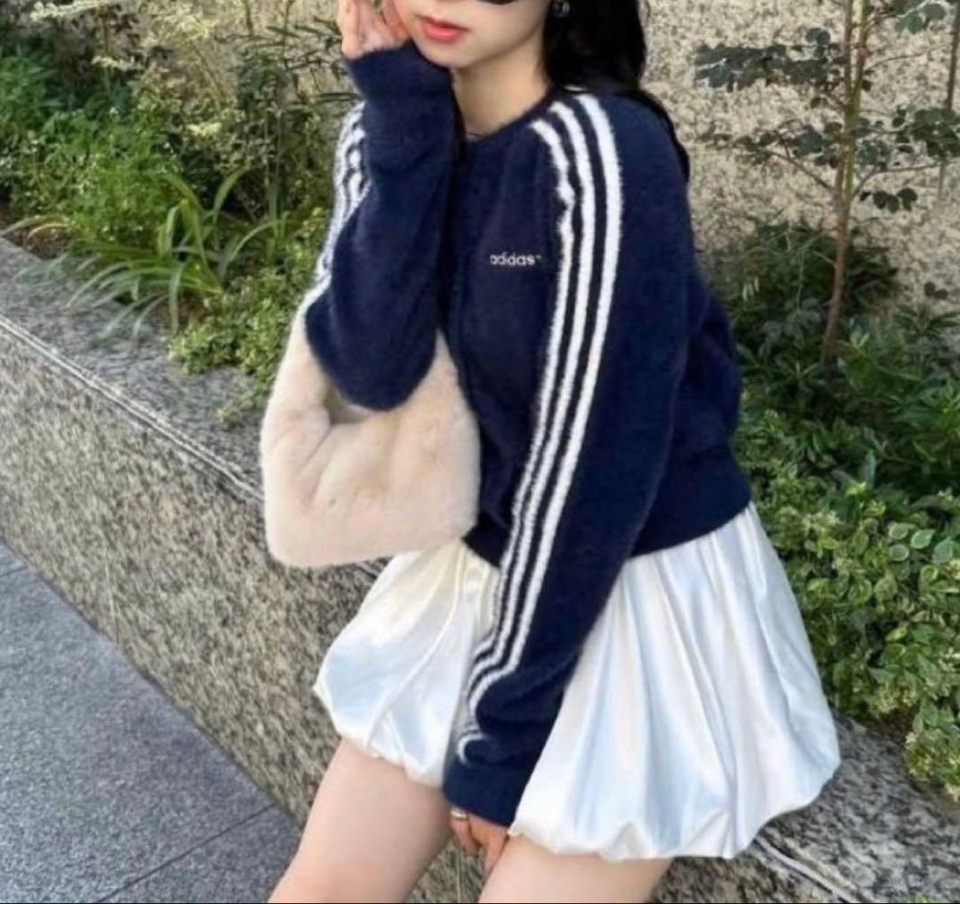 adidas originals フラッフィーニットカーディガン　Lサイズ