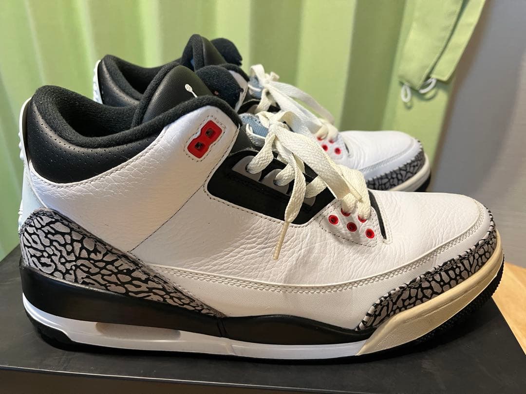 【コロコロ】AirJordan3 ホワイト セメント インフラレッド