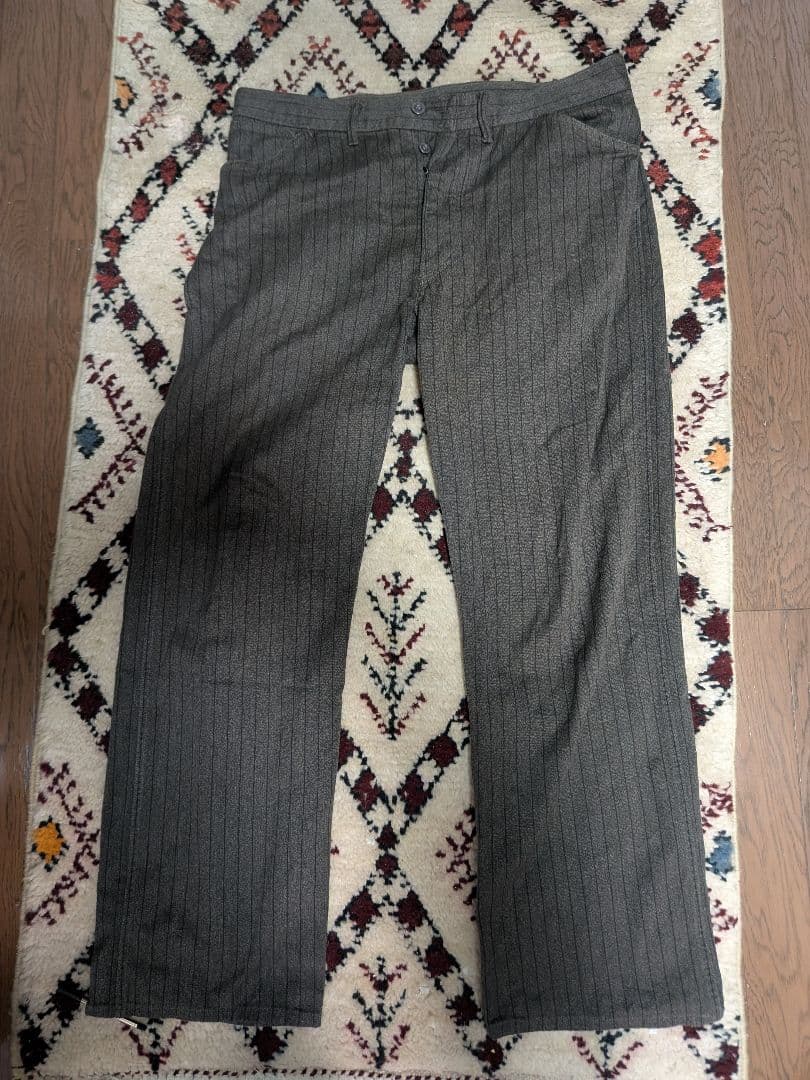 RRL ストライプ ワークパンツ 34 32