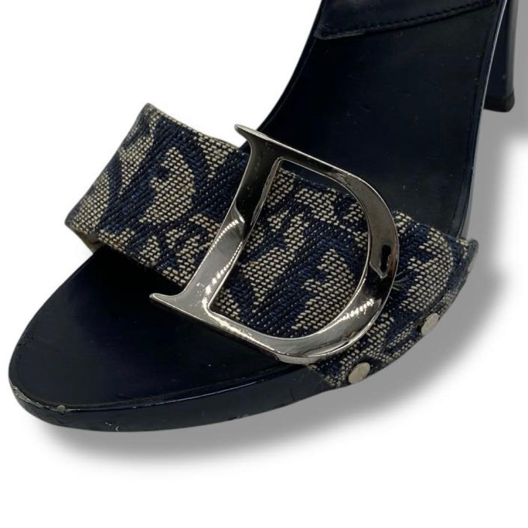 良品 Dior トロッター ロゴ Vintage サンダル ミュール Y2K