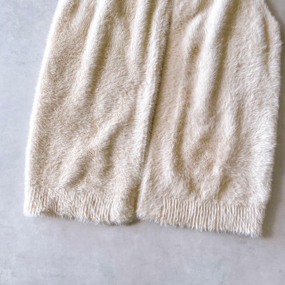 TOMORROWLAND ふわふわ ファーベスト 羽織り F トゥモローランド