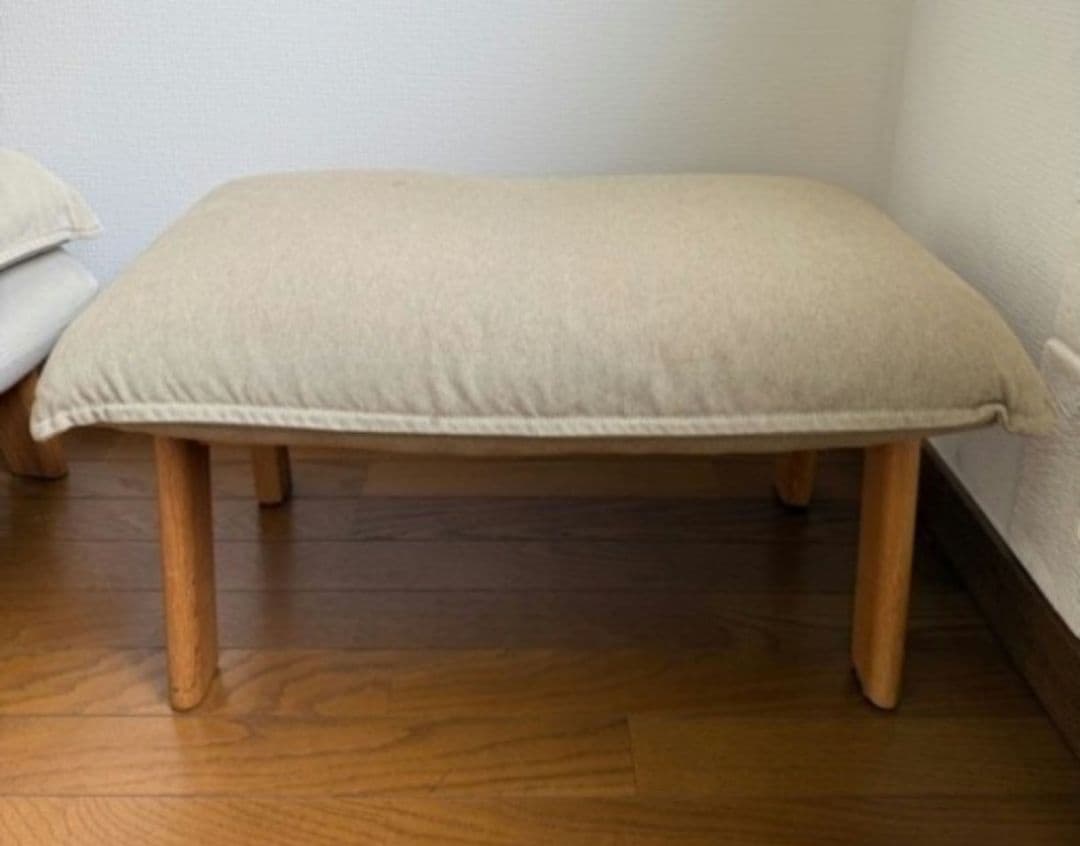 はるしおん　無印良品 ハイバックリクライニングソァ オットマン付