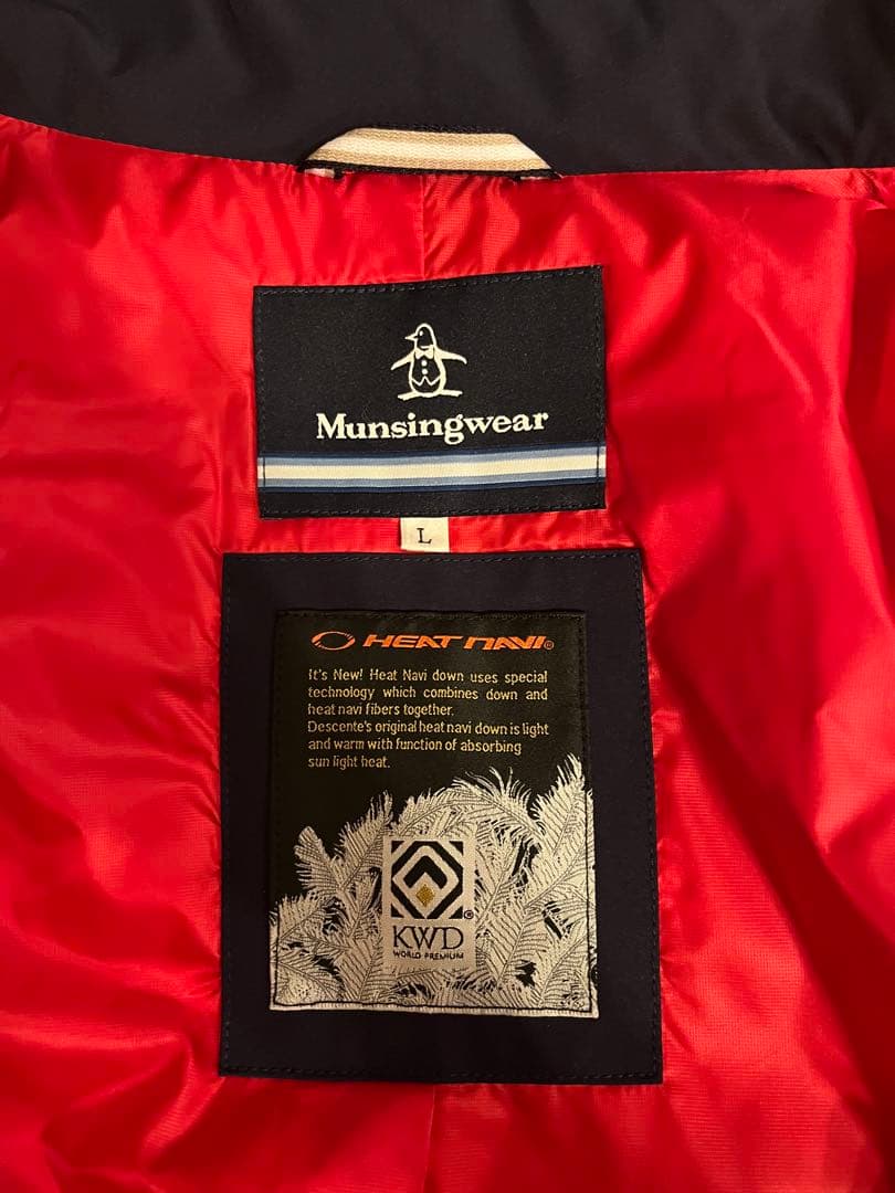 【極美品】マンシング　ブルゾン　ネイビー　L