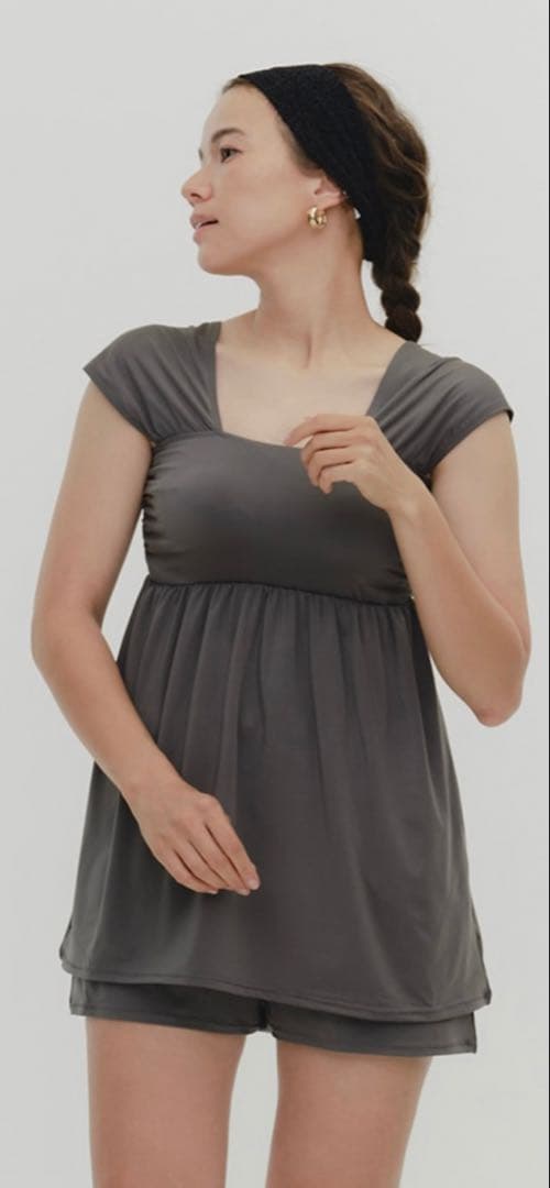 yori ぺプラムフレアスイムウェアセット