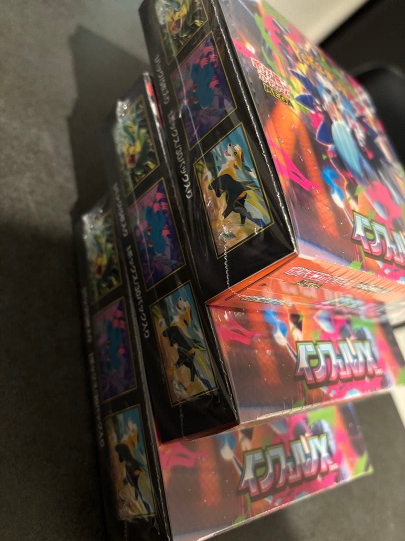 ポケモンカードゲーム　インフェルノXbox未開封シュリンク付き　3BOX