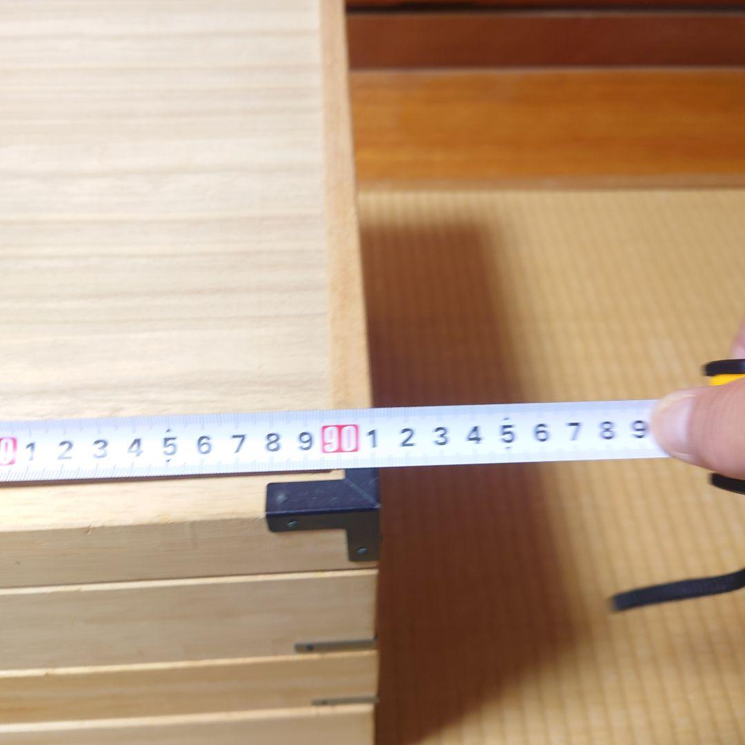 【美品】桐箱3段　蓋付き桐ケース　着物 衣装箱 収納ケース 和家具