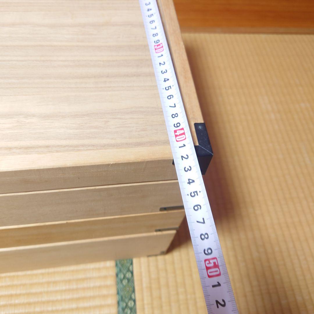 【美品】桐箱3段　蓋付き桐ケース　着物 衣装箱 収納ケース 和家具