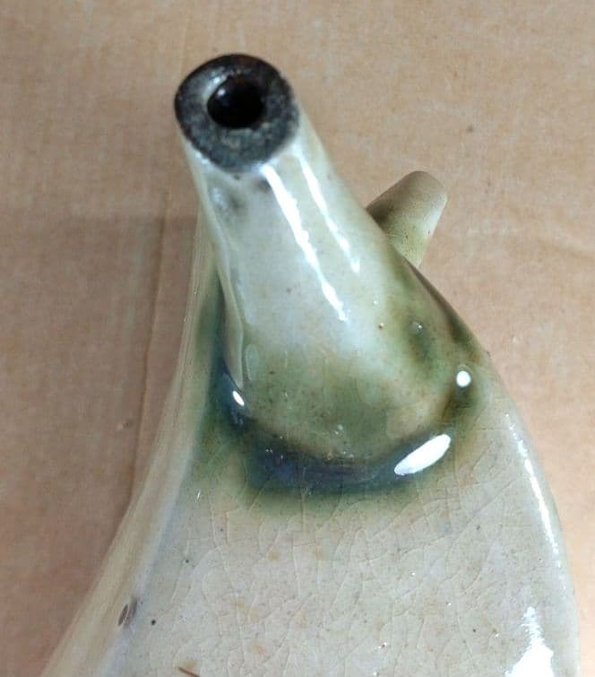 【本物保証】金城次郎 抱瓶(魚紋抱瓶）共箱 栞 人間国宝 美品 壷屋焼 やちむん