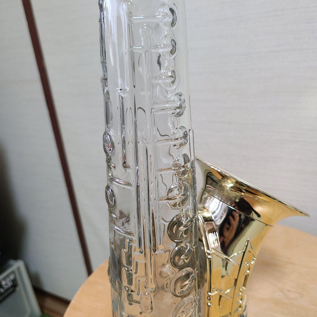 サクソフォン型ウイスキーボトル 600ml 43%　空瓶