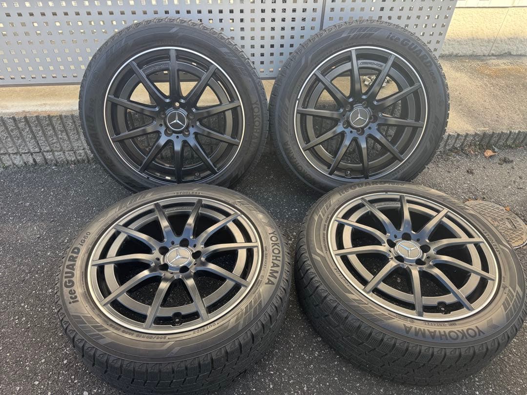 メルセデスAMG純正19インチ スタッドレスYOKOHAMA iG60 4本