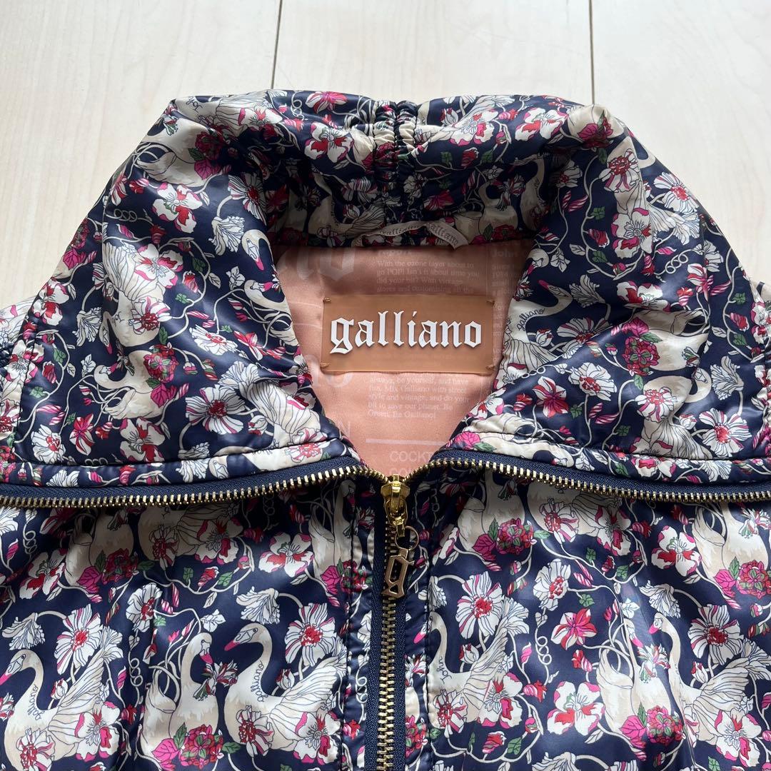 galliano ジョンガリアーノ 花柄 中綿ジャケット 42