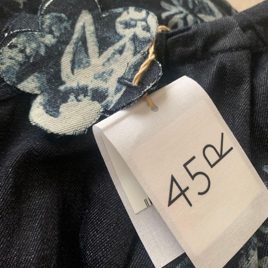 新品未使用　４５R インディゴ　ワンピース