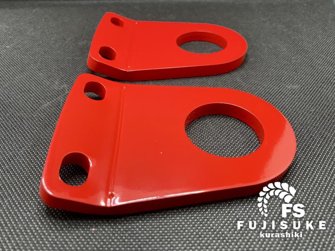 ジムニーJB64/74フロント、リア用フック（9mm）　各2台　日立建機色塗装