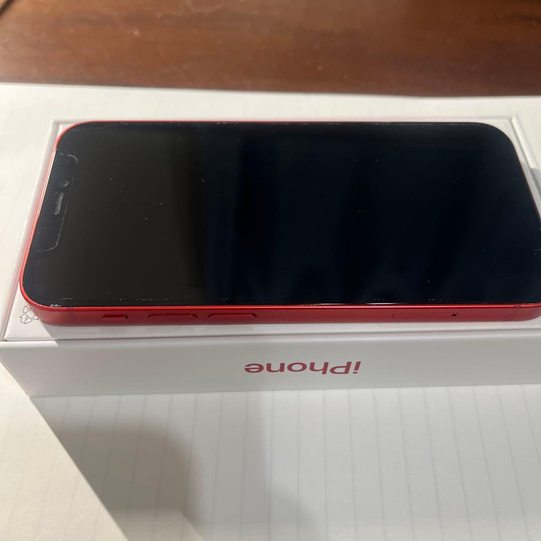 ジャンク品　Apple iPhone 12 mini red