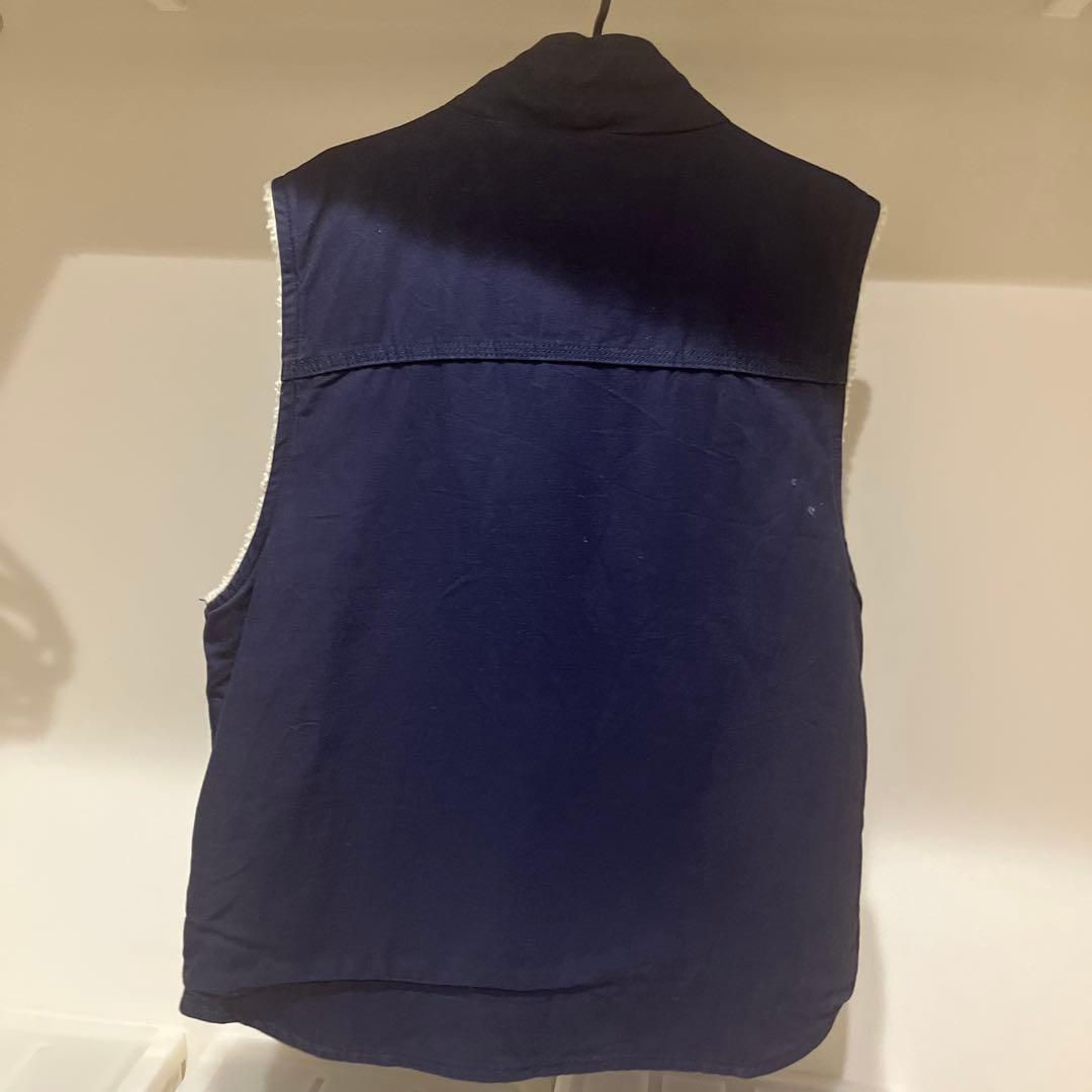 【ニック】Carhartt ダック　ベスト　ネイビー メキシコ製