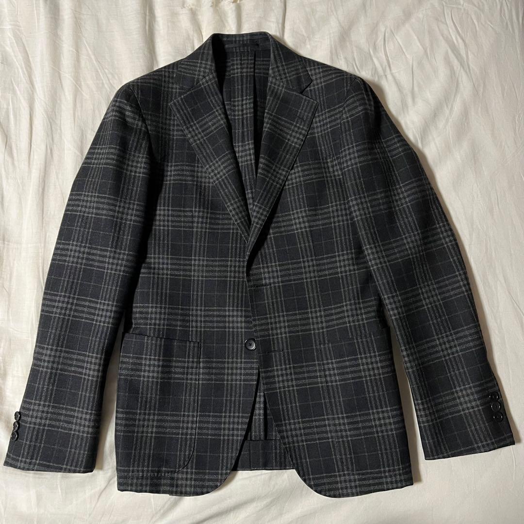 EDIFICE / エディフィス ウールチェックジャケット 42XS