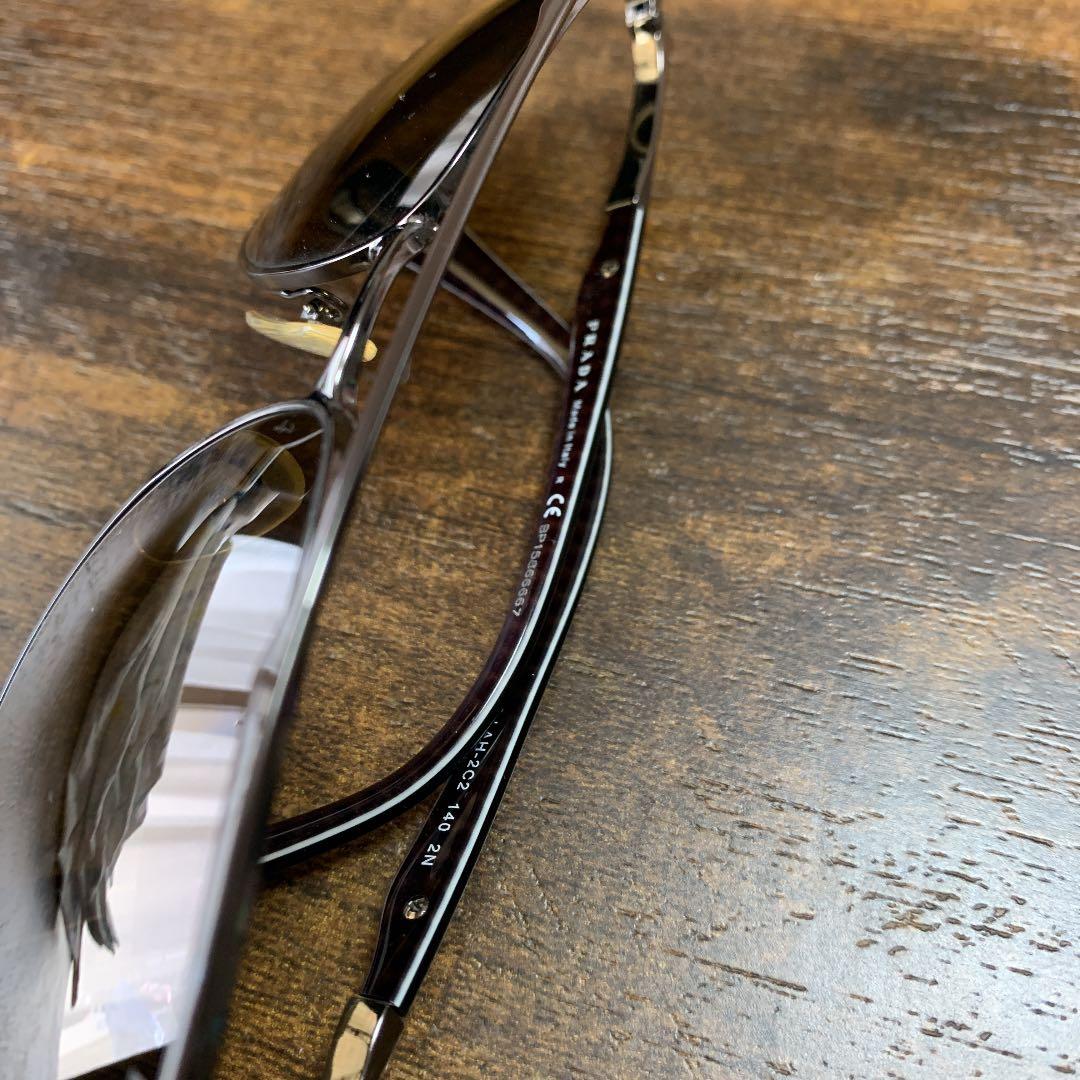 お盆のみ値下げ　サングラス ブラックPRADA正規品　ティアドロップ