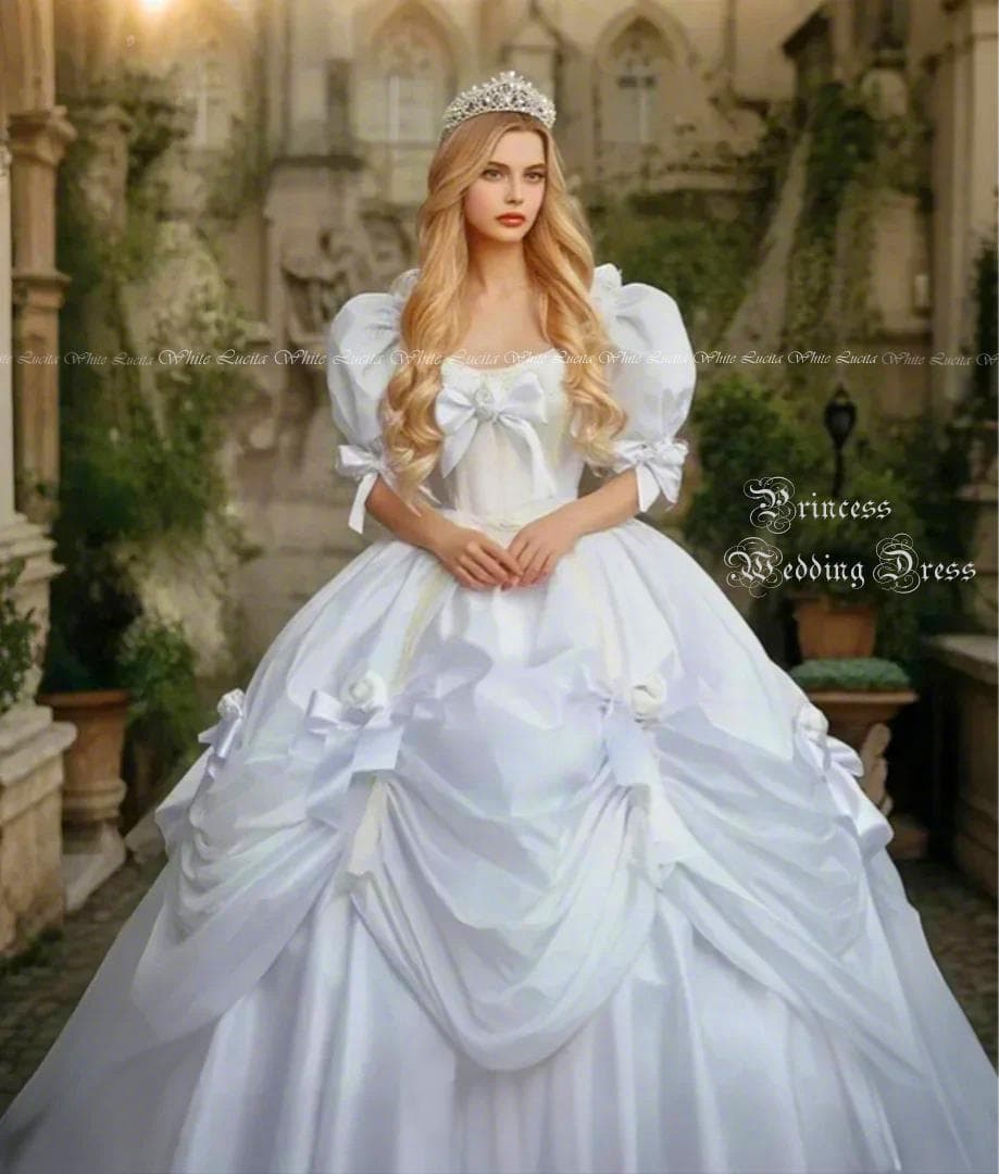 プリンセスウェディングドレス アンティークロリータ風 11号