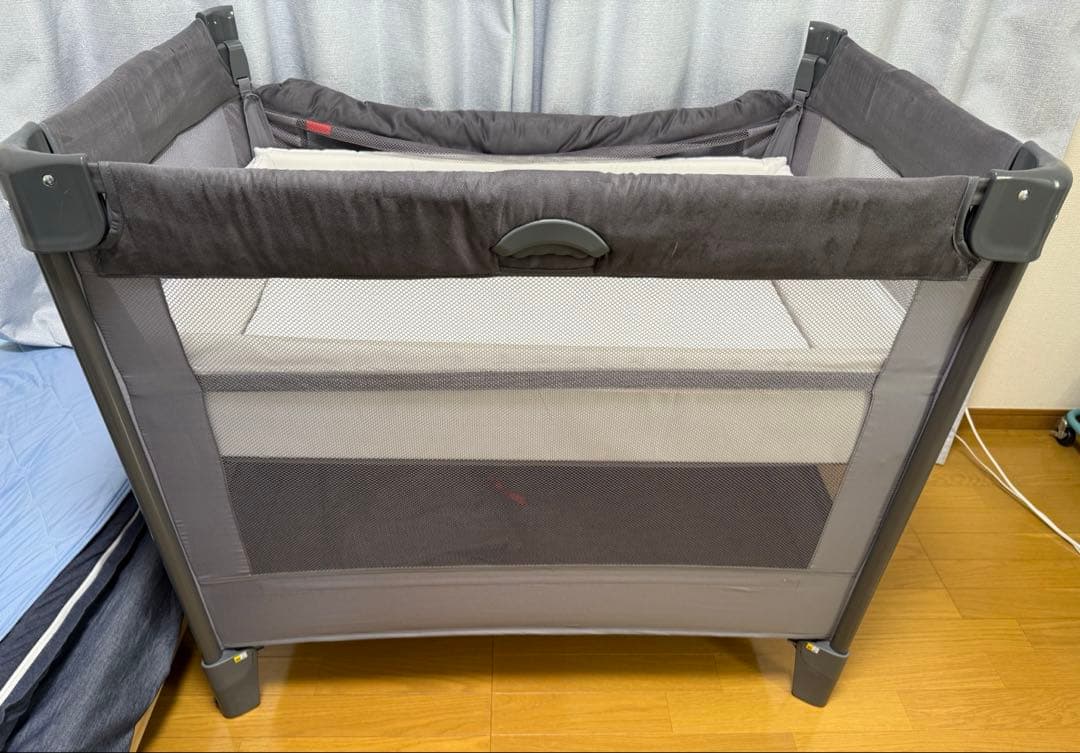 Aprica アップリカ ココネル エアープラスAB グレー ベビーベッド　美品